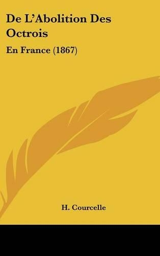 de L'Abolition Des Octrois