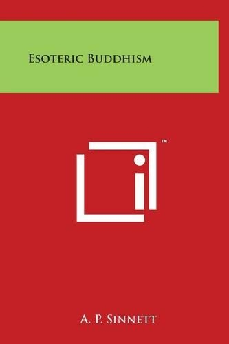 Esoteric Buddhism: (English)