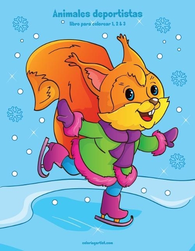 Animales deportistas libro para colorear 1, 2 & 3