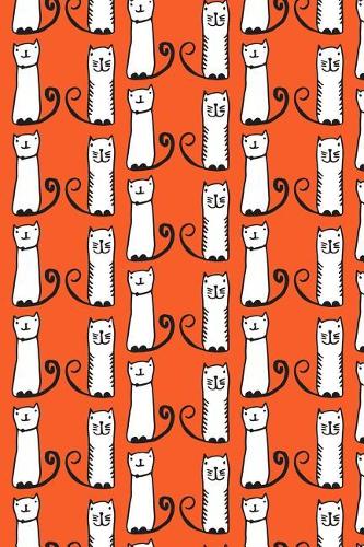 Journal Notebook For Cat Lovers Funny Tall Cats Pattern 7