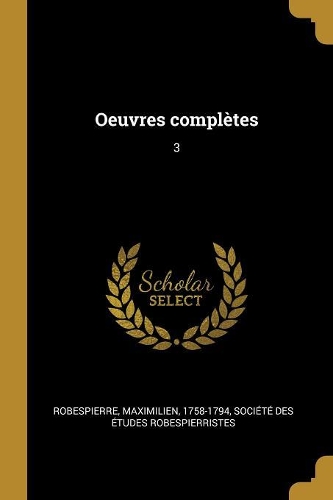 Oeuvres Complètes