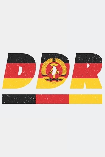 Ddr: Deutsche Demokratische Republik Tagesplaner mit 120 Seiten in weiß. Organizer auch als Terminkalender, Kalender oder Planer mit der DDR Flagge verwe