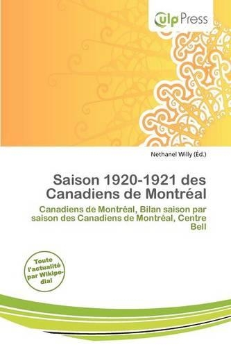 Saison 1920-1921 Des Canadiens de Montr Al