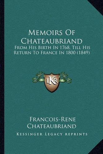 Memoirs of Chateaubriand