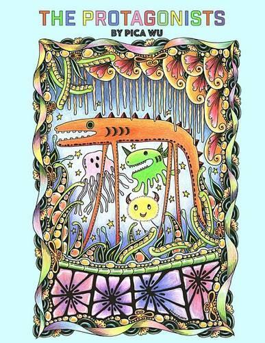 The Protagonists: Adult coloring book with creatures(English)