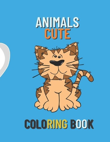 Animals cute coloring book