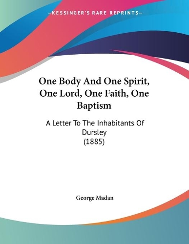 One Body And One Spirit, One Lord, One Faith, One Baptism