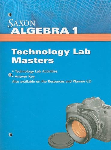 Saxon Algebra 1 Technology Lab Masters