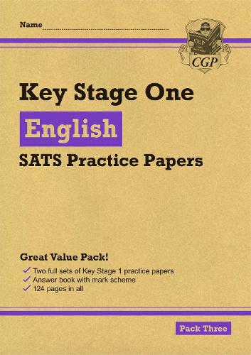 KS1 English SATS Practice Papers: Pack 3 (for the 2023 tests): (CGP KS1 SATs Practice Papers)