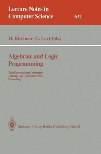 Algebraic and Logic Programming