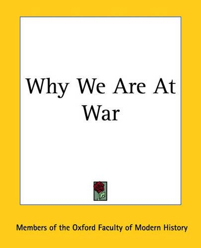 Why We Are At War