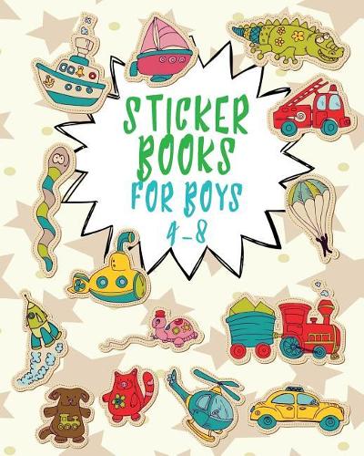 Sticker Books For Boys 4-8: Blank Permanent Sticker Book