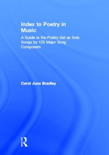 Index to Poetry in Music