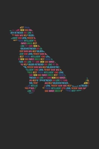 Golden Retriever Journal - Golden Retriever Notebook 'Word Cloud' - Gift for Golden Retriever Lovers