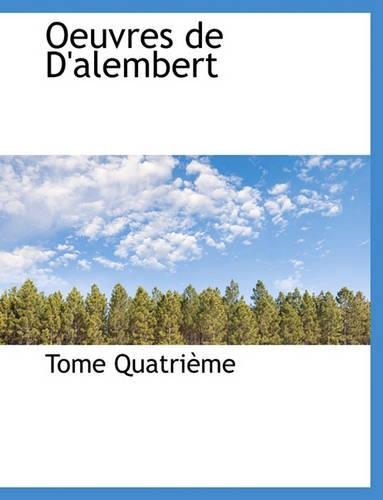 Oeuvres de D'Alembert