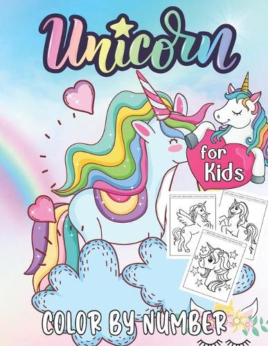 Unicorn Color by Numbers for Kids