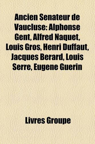 Ancien Snateur de Vaucluse