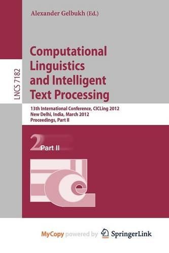 Computational Linguistics and Intelligent Text Processing