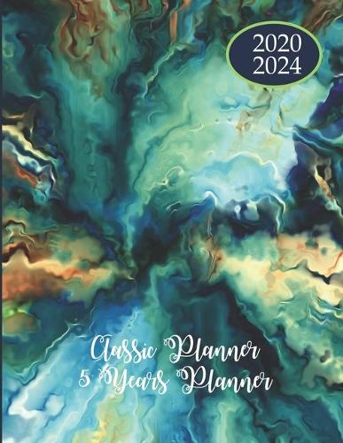 2020-2024 Five Year Planner Monthly Calendar Classic Goals Agenda Schedule Organizer