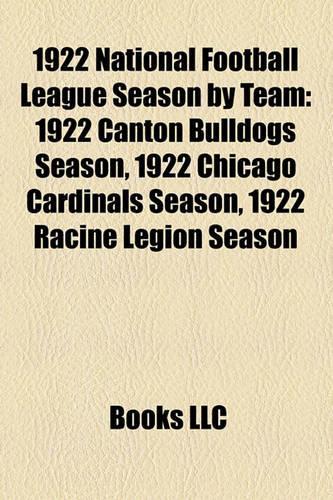 1922 National Football League Season by Team