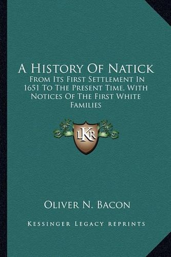 A History Of Natick