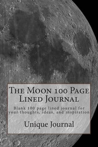 The Moon 100 Page Lined Journal