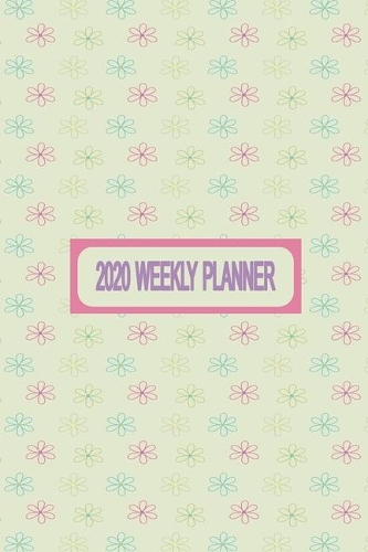 2020 Weekly Planner: Weekly Dated Diary Planner For Women - Pale Blue and Green Flower Floral Cover