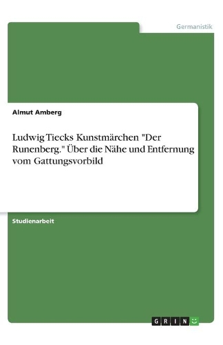 Ludwig Tiecks Kunstmärchen 