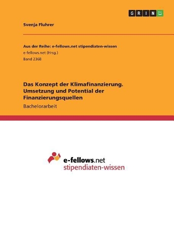 Konzept der Klimafinanzierung. Umsetzung und Potential der Finanzierungsquellen