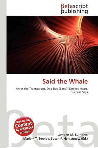 Said the Whale