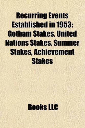 Recurring Events Established in 1953