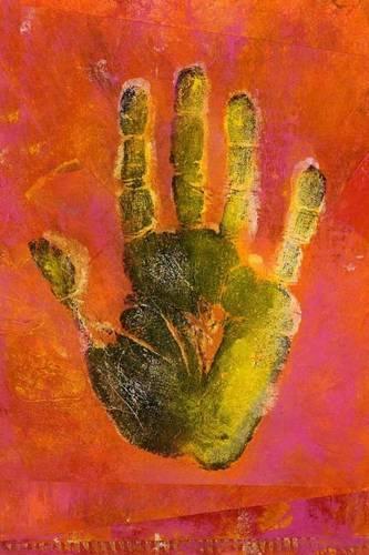 The Handprint (Hand Print) Journal: 150 page lined notebook/diary