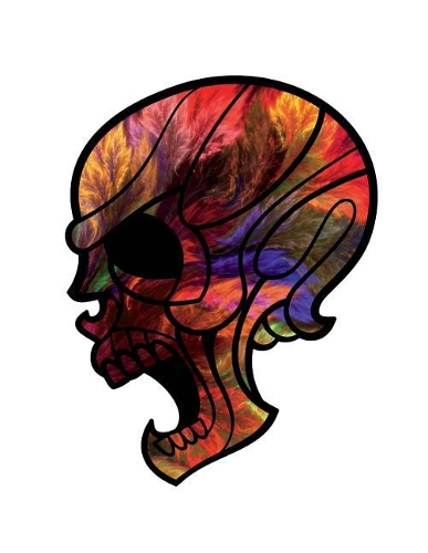 Skull Composition Book: 8.5 x 11 College Ruled Line Paper 200 pages (100 sheets)