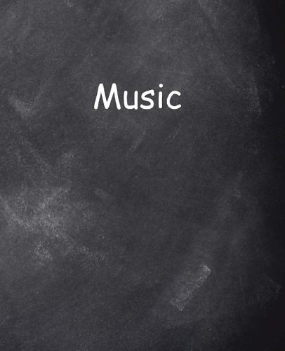 School Composition Book Music Chalkboard Style 200 Pages