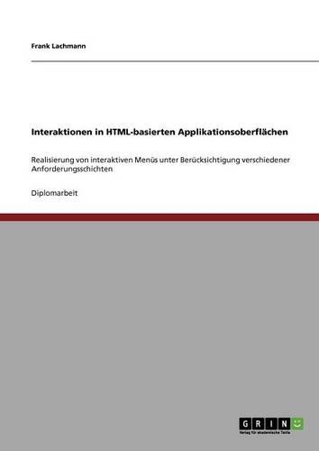 Interaktionen in HTML-basierten Applikationsoberflächen