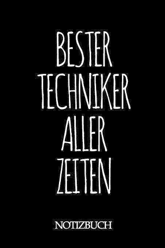 Bester Techniker Aller Zeiten Notizbuch: A5 auf 120 Seiten I mit Punkteraster I Skizzenbuch I super zum Zeichnen oder notieren I Geschenkidee für die Liebsten I Format 6x9 I Geschenk