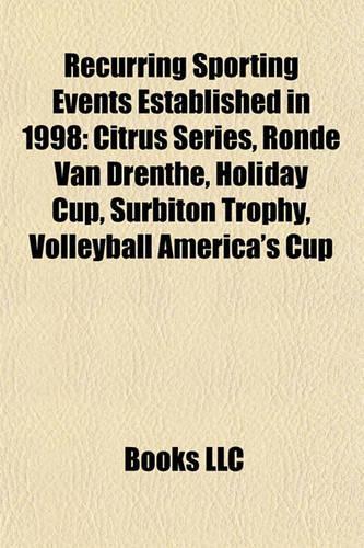 Recurring Sporting Events Established in 1998