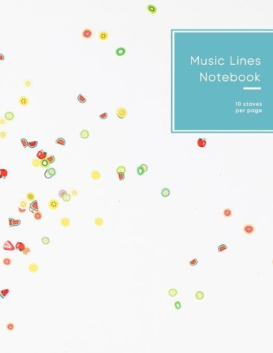 Music Lines Notebook 10 staves per page