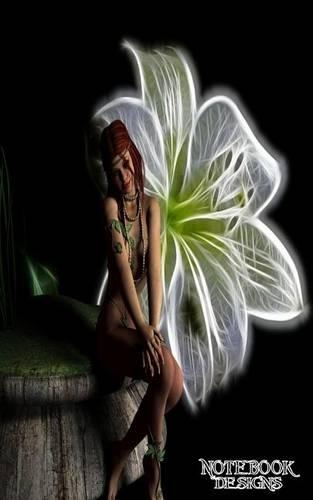 Notebook Designs: Fairy Journal/Diary, Blank Paper, 100 Pages, 8x5, Composition Book, Fairy Flower