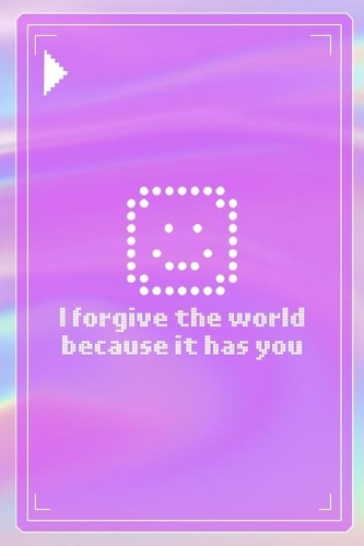 I Forgive The World Because It Has You: All Purpose 6x9 Blank Lined Notebook Journal Way Better Than A Card Trendy Unique Gift Pink Texture 8bit