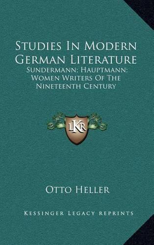 Studies in Modern German Literature