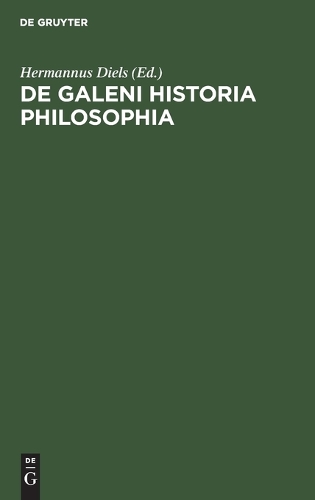 de Galeni Historia Philosophia