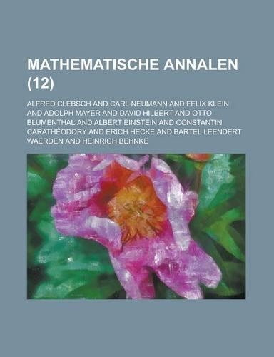 Mathematische Annalen (12): (English)