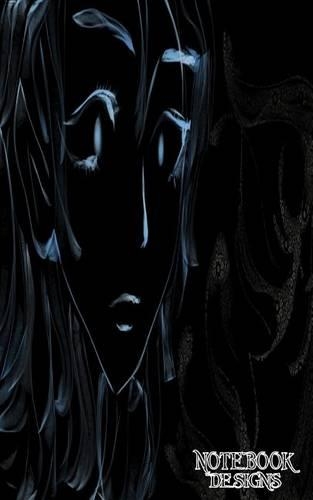 Notebook Designs: Anime Journal/Diary, Lined Paper, 100 Pages, 8x5, Composition Book, Dark Anime