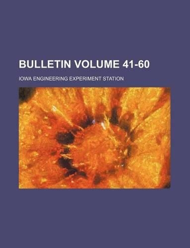 Bulletin Volume 41-60: (English)