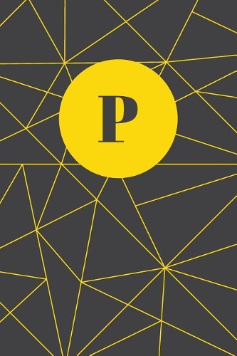 Monogram Initial P Notebook