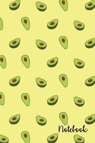 Notebook: Avocado Pattern College Ruled Journal for Taking Notes Journaling School or Work