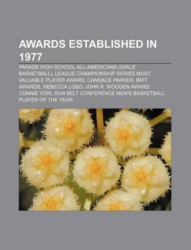 Awards Established in 1977