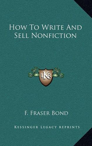How to Write and Sell Nonfiction
