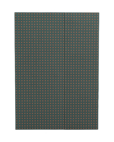 Grey on Orange (Circulo) A4 Unlined Notebook